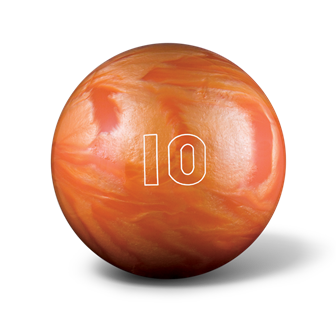 Huisbal bowlingbal 10 lbs - Orange Pearl Glow